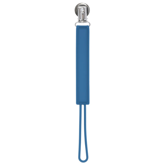 Durable 100% silicone pacifier clips with secure stainless steel clasp keep baby essentials off the ground and always accessible.