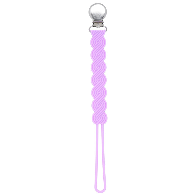 Waverly Lavender Silicone Pacifier Clip – BPA-Free & Baby-Safe by Three Little Tots