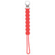 Three Little Tots Waverly Red All Silicone one piece pacifier clip. This paci clip is flexible and easy to clean