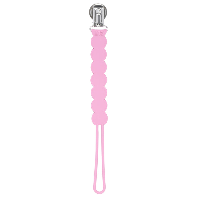 Rose Pink Silicone Pacifier Clip – Safe & Stylish by Three Little Tots