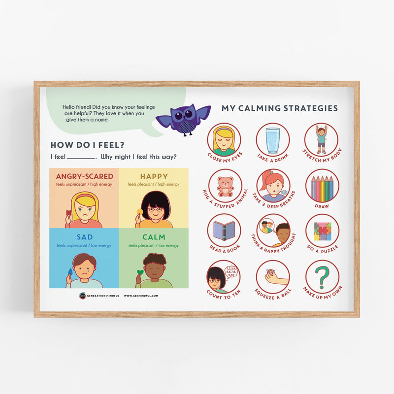 Calming Strategies Poster for Kids – Generation Mindful