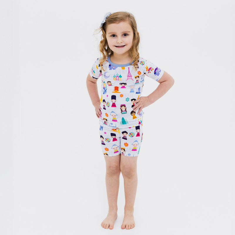 Children of the World Short Sleeve Pajamas - Bam & Stitch