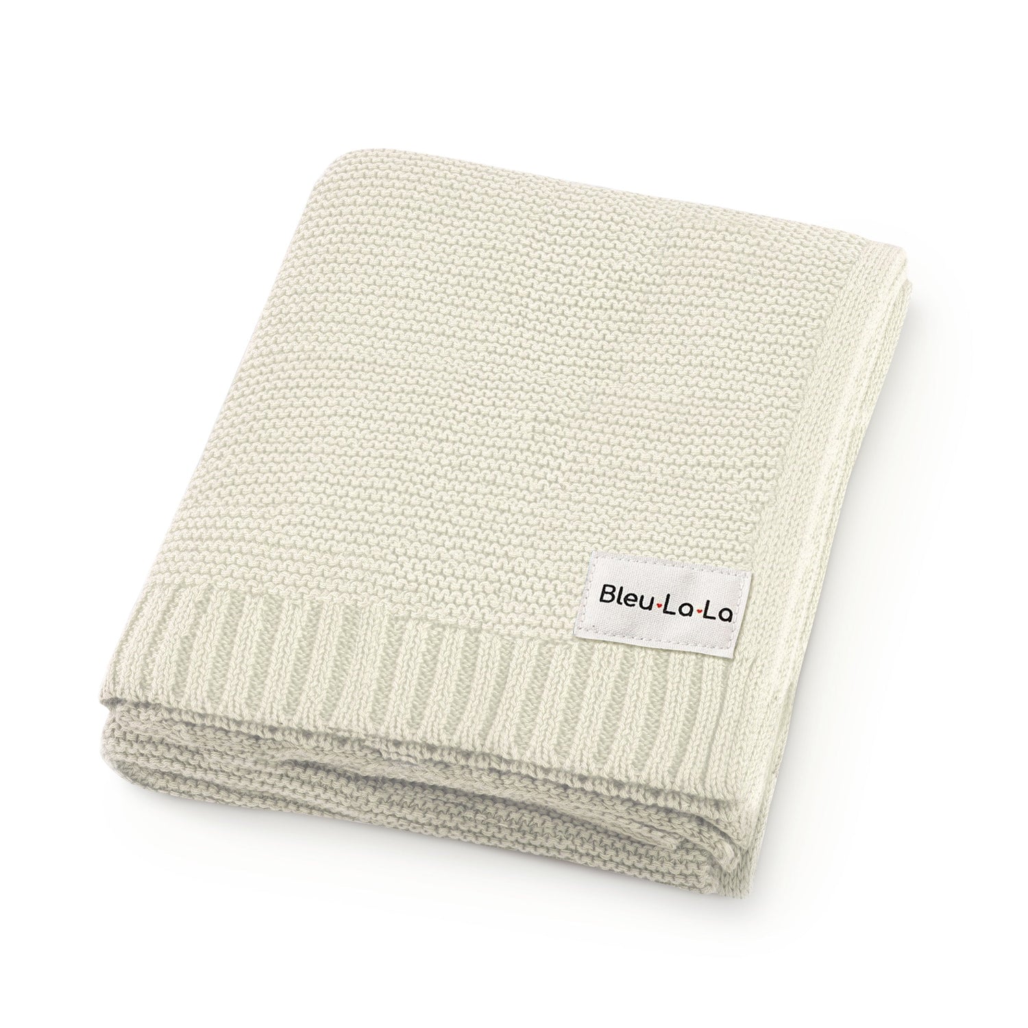 Heritage Knit Baby Blanket – 100% Organic Cotton Swaddle by Bleu La La