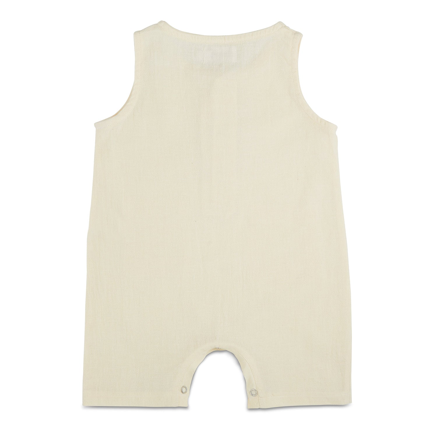 Cream Crop Linen Romper - Babe Basics