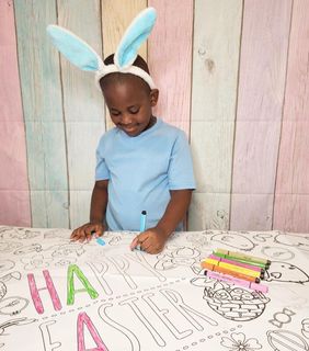 Easter Coloring Tablecloth