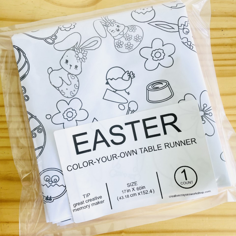 Easter Coloring Table Runner