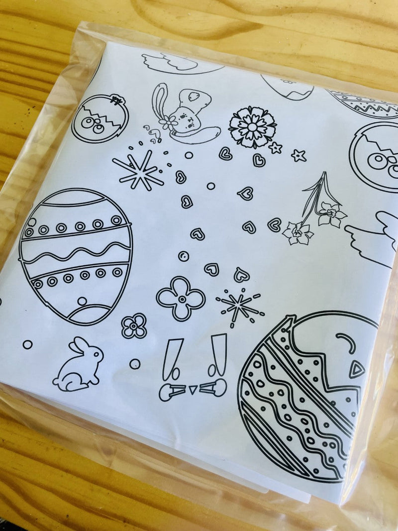 Easter Coloring Table Runner