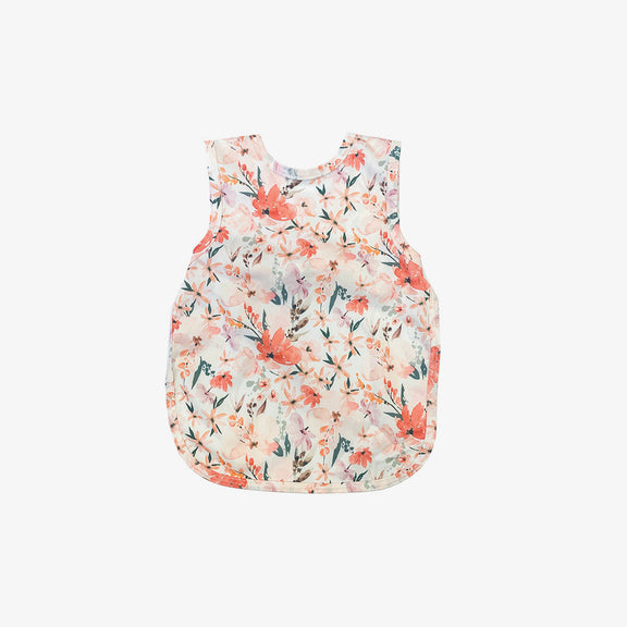 The Mini Mat + Bapron Bundle by ezpz / Sage + Peachy Dreams / Unique Baby Shower Gift Idea #color_Sage+PeachyDreams