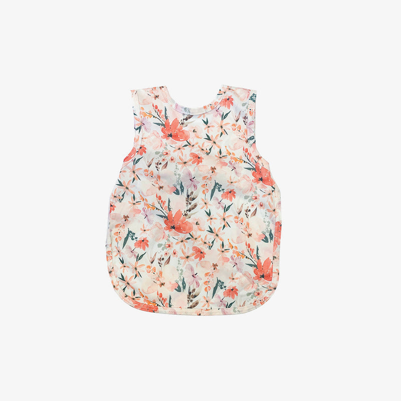 The Mini Mat + Bapron Bundle by ezpz / Sage + Peachy Dreams / Unique Baby Shower Gift Idea #color_Sage+PeachyDreams