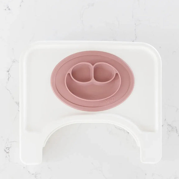 The Mini Mat + Bapron Bundle by ezpz / Blush + Ice Cream Flutter / Unique Baby Shower Gift Idea #color_Blush+IceCreamFlutter