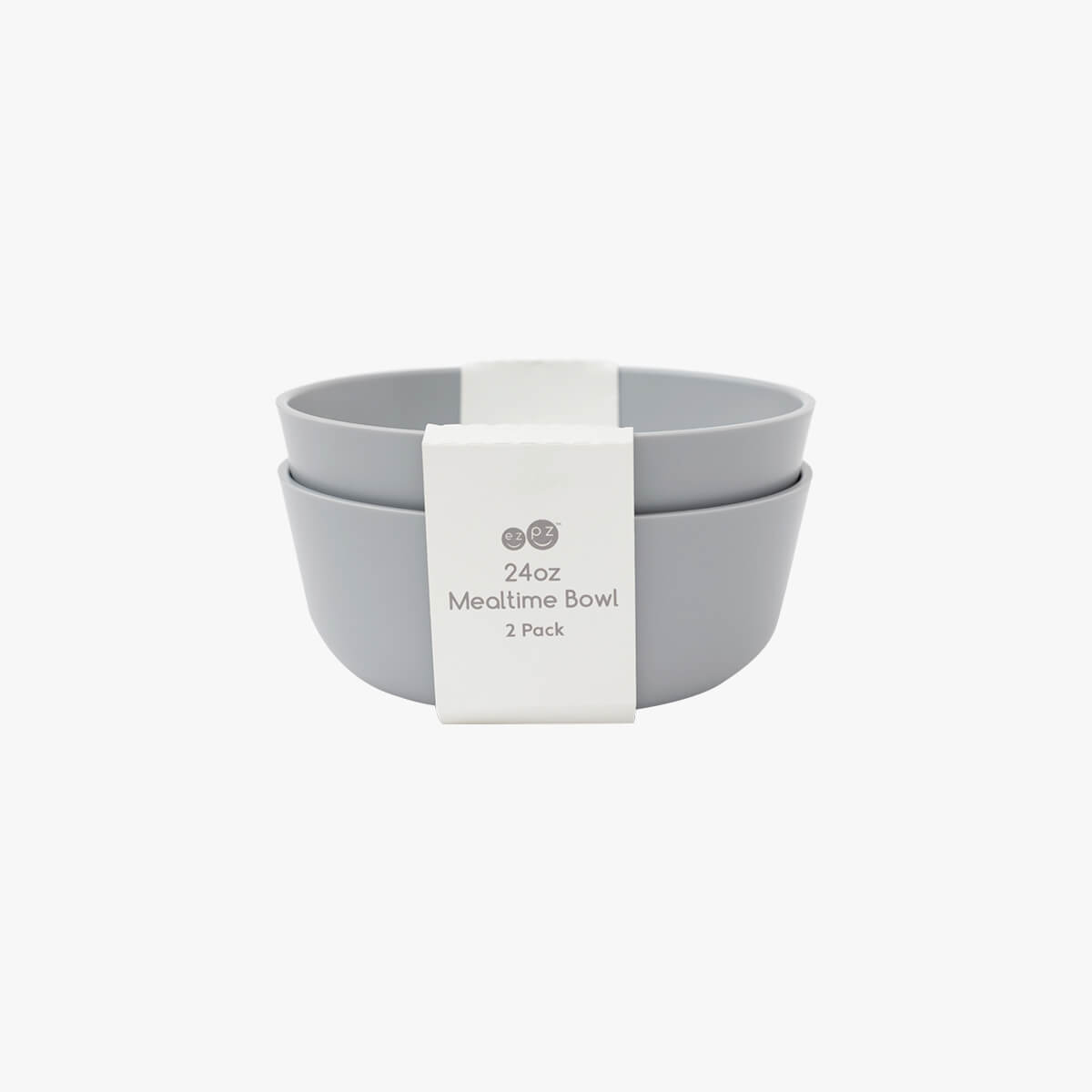 Mealtime Bowl in Pewter / ezpz Basics Line / Stylish Bowls for Big Kids #color_pewter