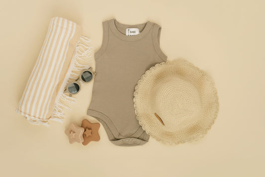 Ribbed Cotton Summer Baby Romper – Cool & Comfy by Babe Basics