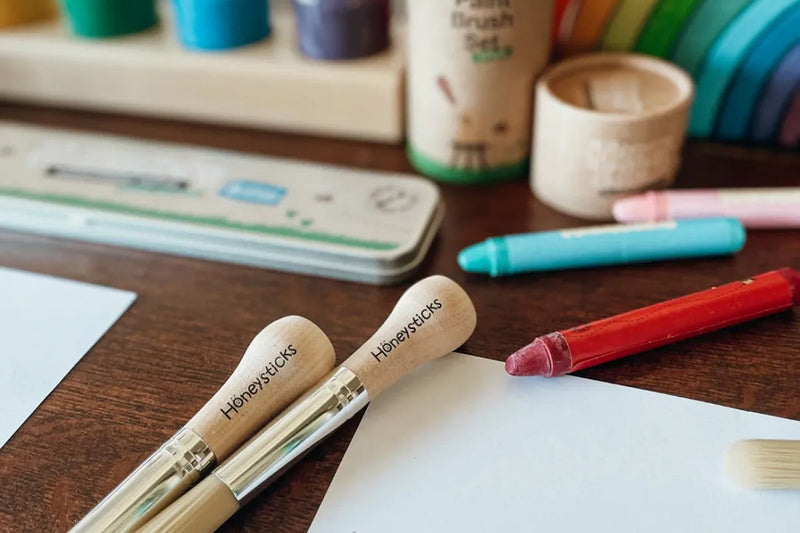 My First Paint Brush Set – Safe & Easy for Ages 1–3 by Honeysticks USA