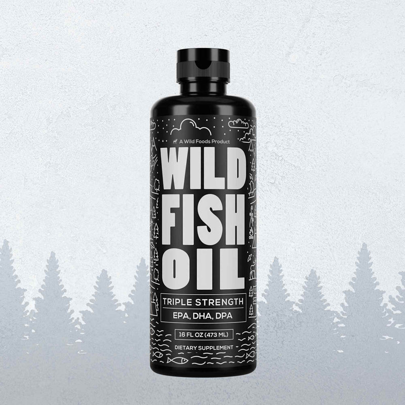 Fish Oil Liquid, 94 servings - Omega-3 DHA, EPA, DPA by Wild Foods