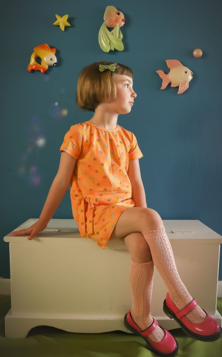 Flower Power Plaid Mod Dress for Baby and Toddler Girls - Strawberry Jam Kids