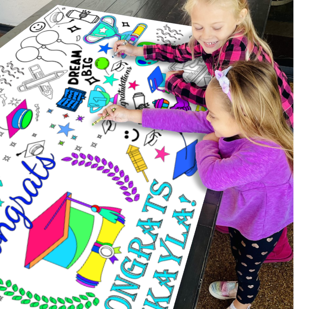 Graduation Coloring Tablecloth