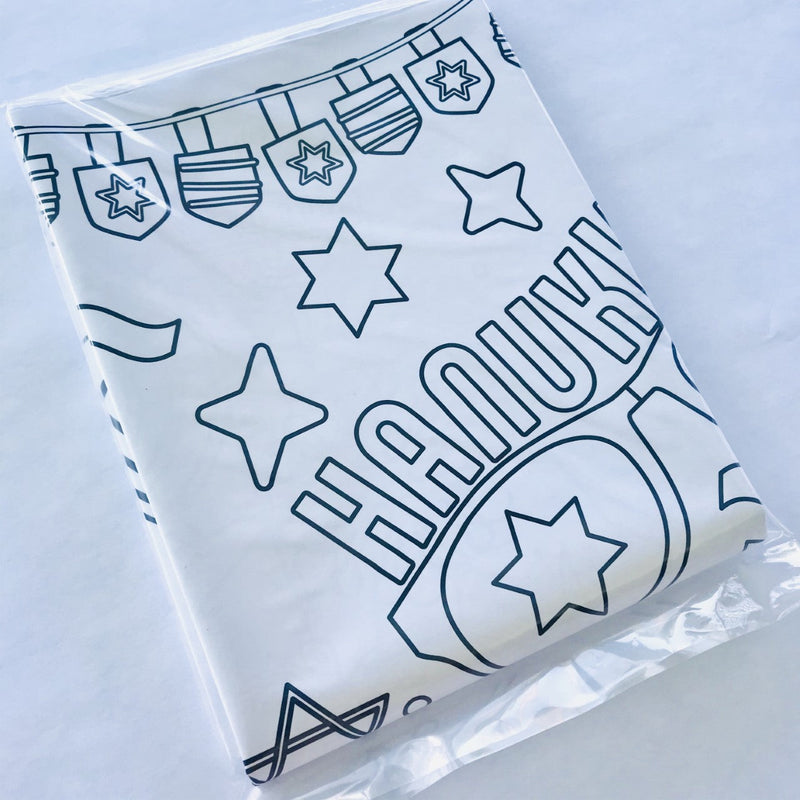 Hanukkah Kids Coloring Tablecloth