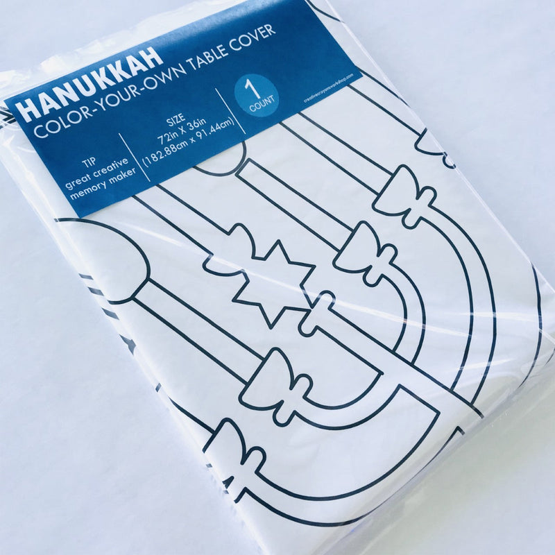 Hanukkah Kids Coloring Tablecloth