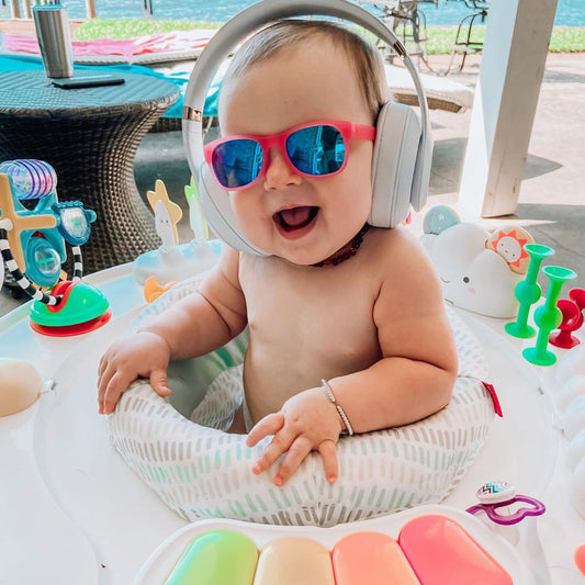 Kelly Baby Sunglasses – Glitter Pink by ro•sham•bo eyewear