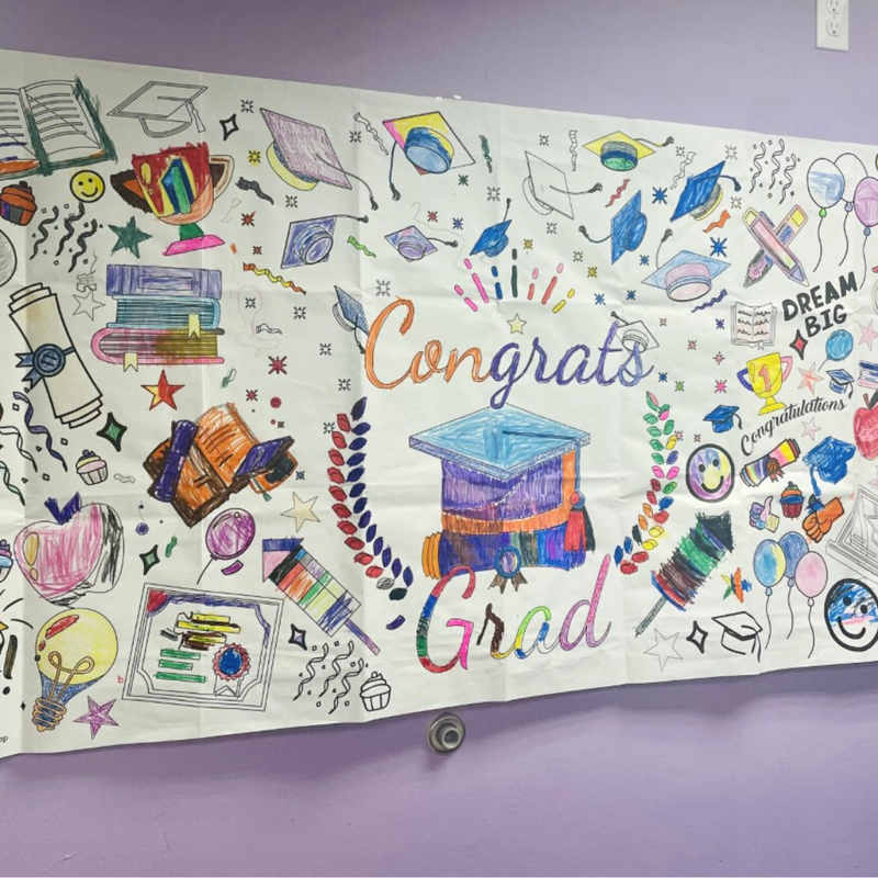 Graduation Coloring Tablecloth