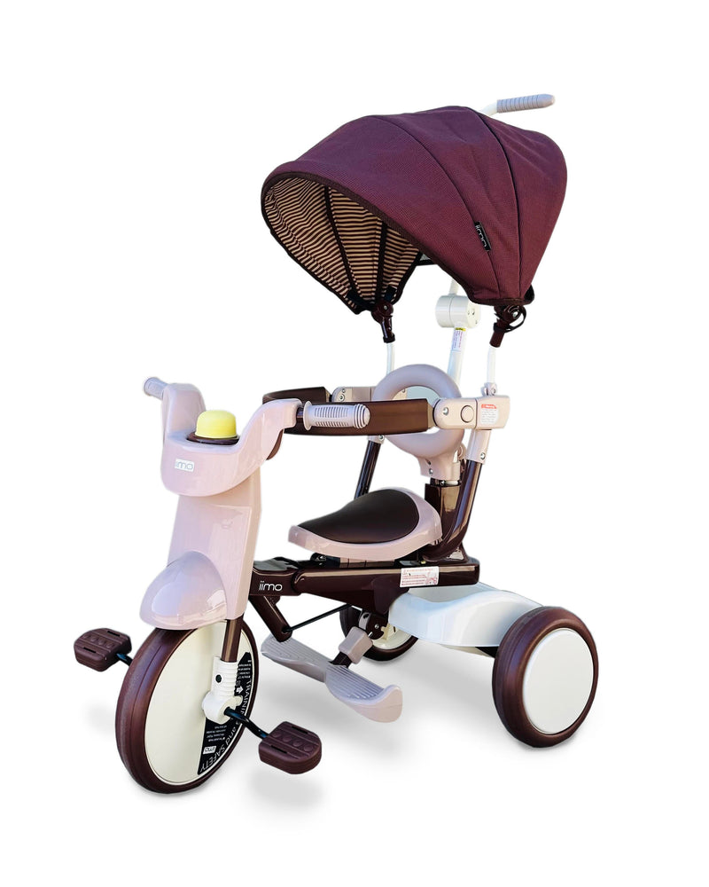 3-in-1 Foldable Tricycle with Canopy – Toddler Ride-On by iimo USA