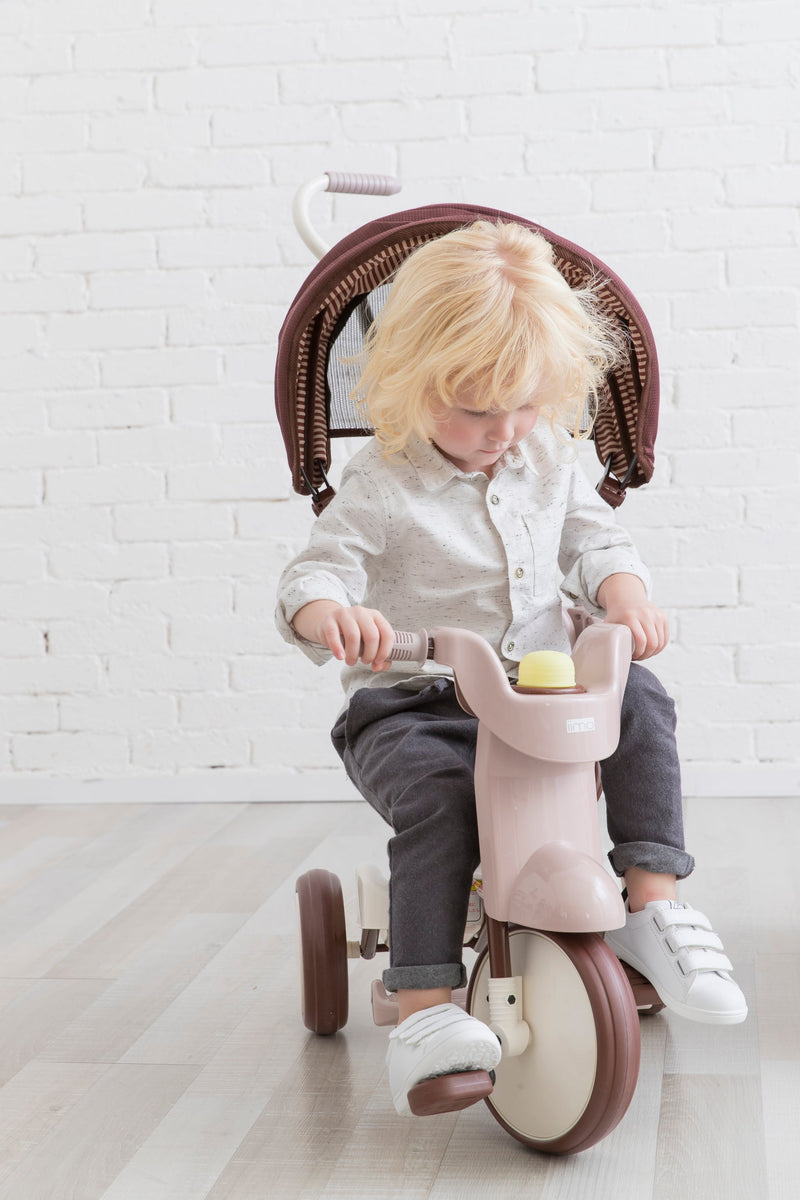3-in-1 Foldable Tricycle with Canopy – Toddler Ride-On by iimo USA