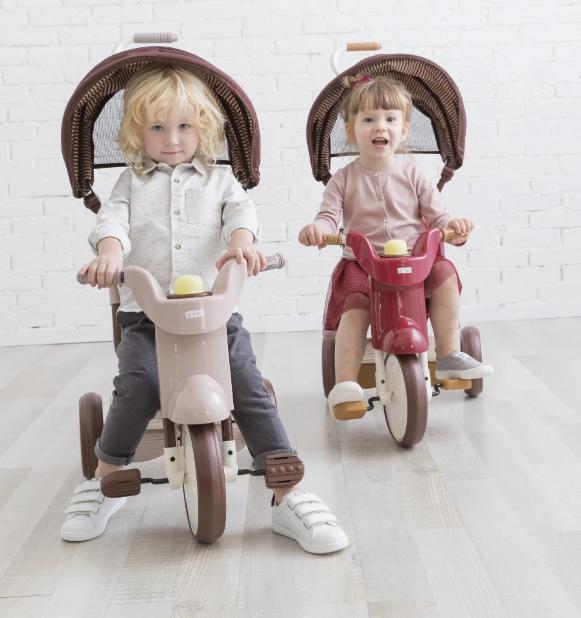 3-in-1 Foldable Tricycle with Canopy – Toddler Ride-On by iimo USA
