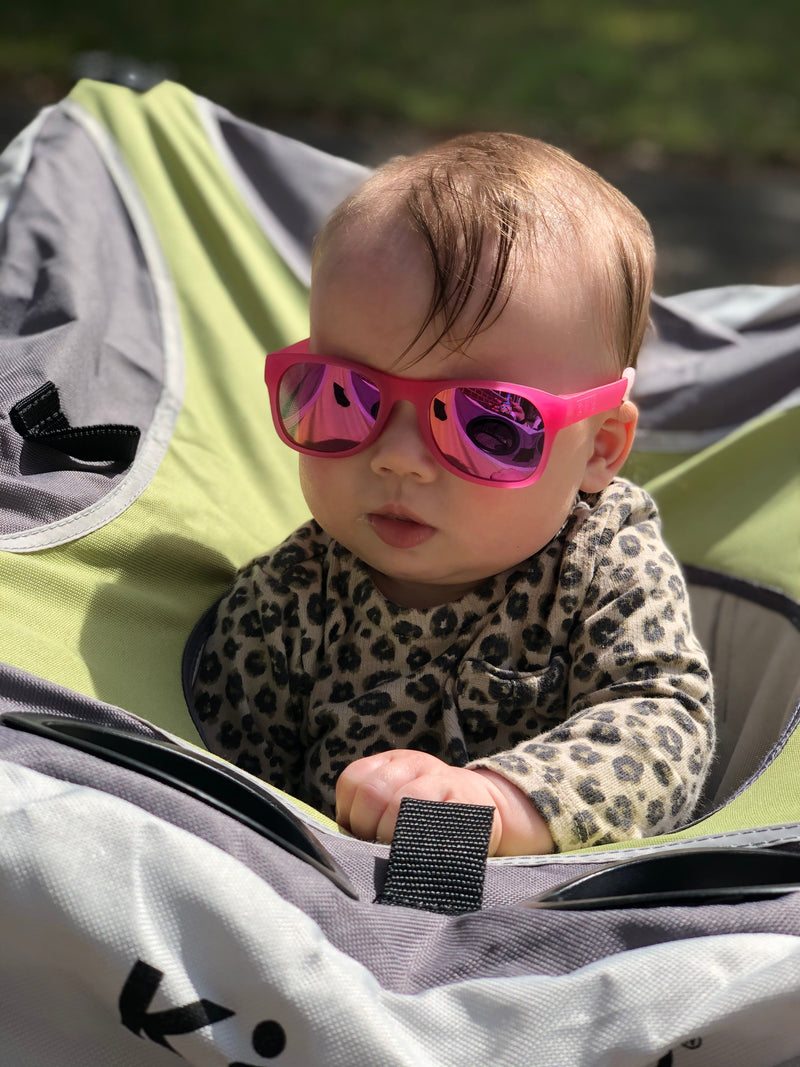 Kelly Baby Sunglasses – Glitter Pink by ro•sham•bo eyewear