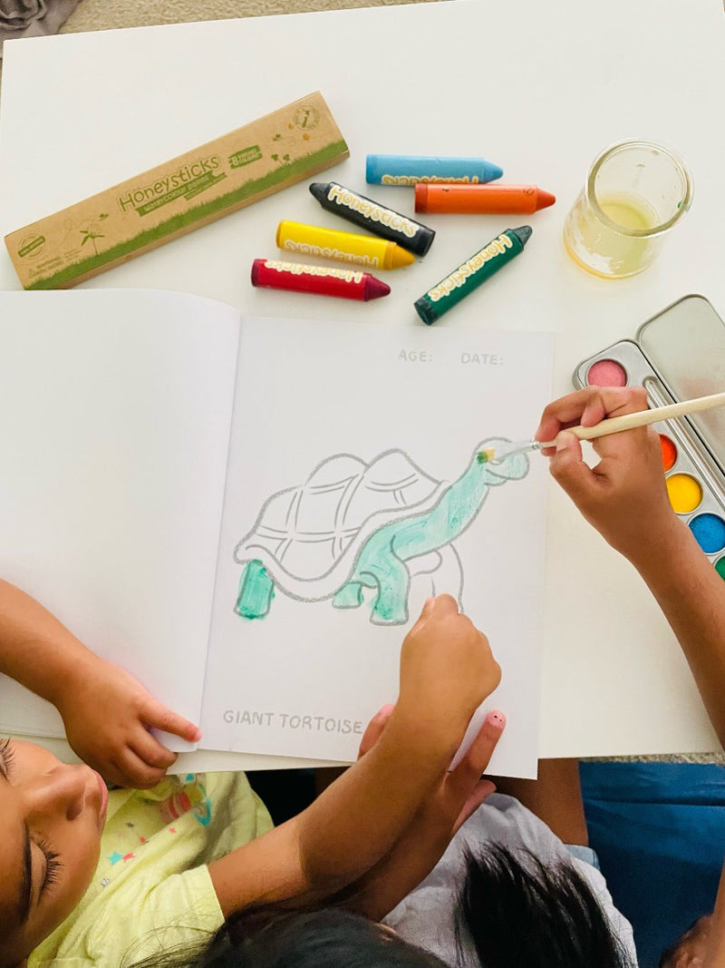 Endangered Animals Coloring Book – Eco Art for Toddlers (Ages 3+) by Honeysticks USA