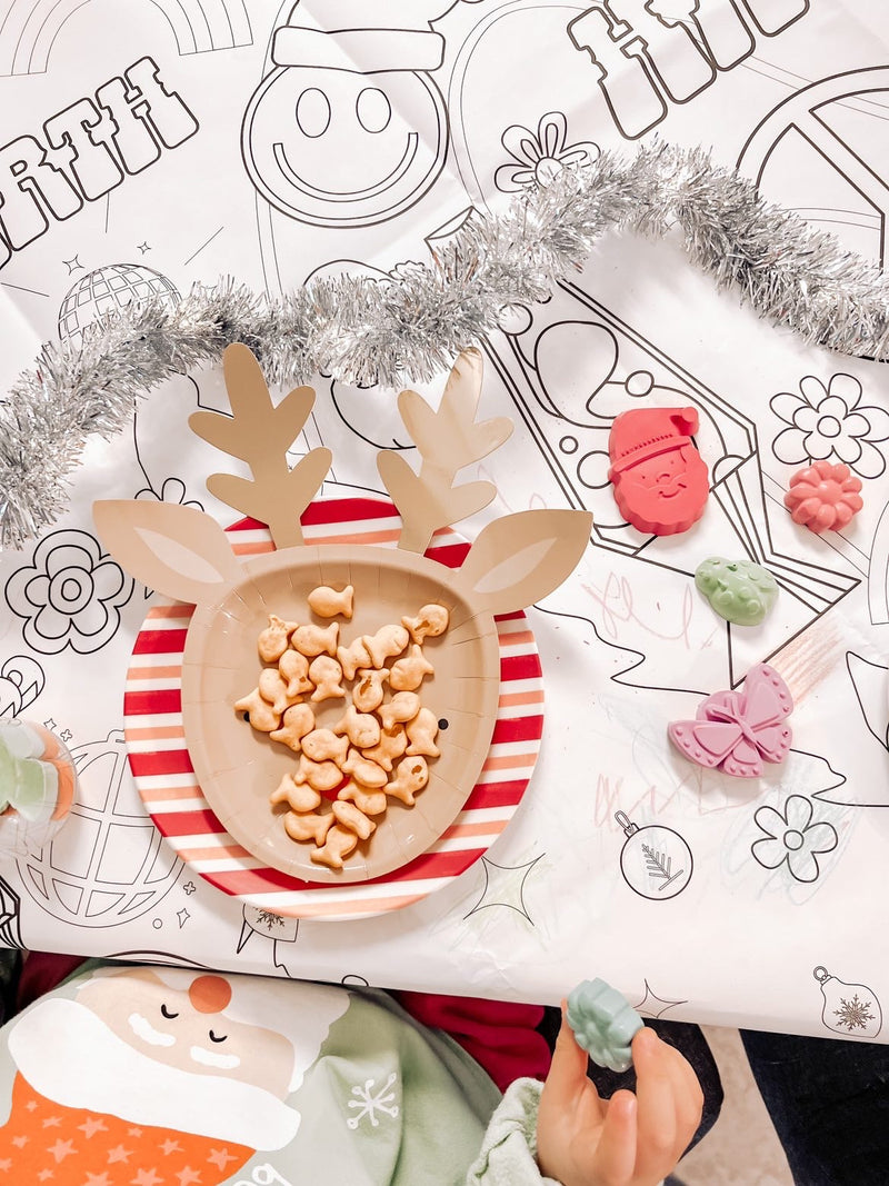 Groovy Christmas Coloring Table Cover