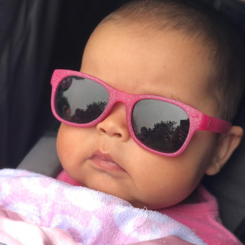Kelly Baby Sunglasses – Glitter Pink by ro•sham•bo eyewear