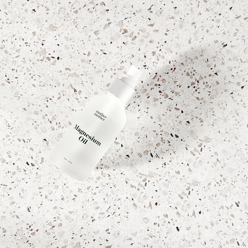 magnesium oil on terrazzo tile