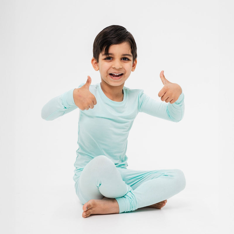 Ocean Breeze Long Sleeve Pajamas - Bam & Stitch
