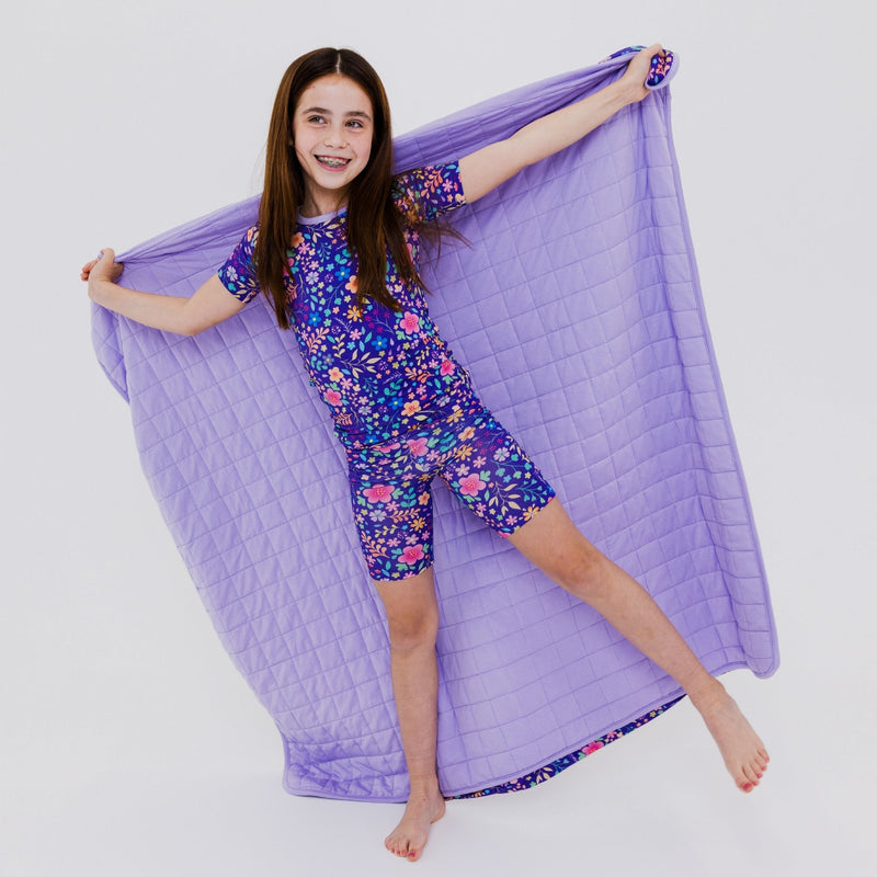 Orchid Gardens Blanket - Bam & Stitch