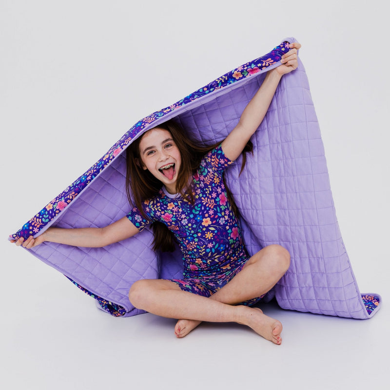 Orchid Gardens Blanket - Bam & Stitch