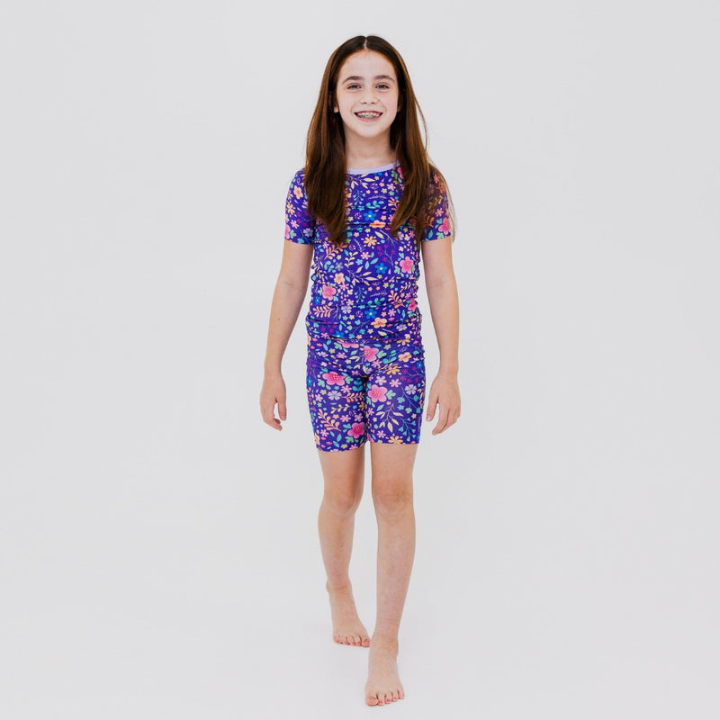 Orchid Gardens Short Sleeve Pajamas - Bam & Stitch