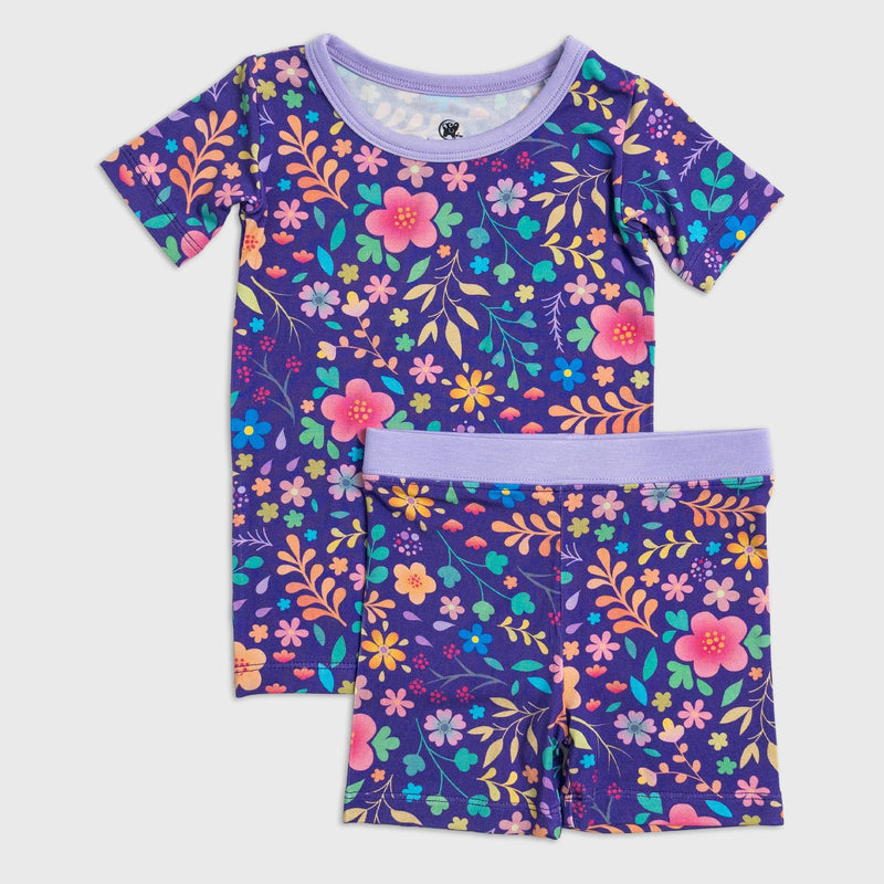 Orchid Gardens Short Sleeve Pajamas - Bam & Stitch