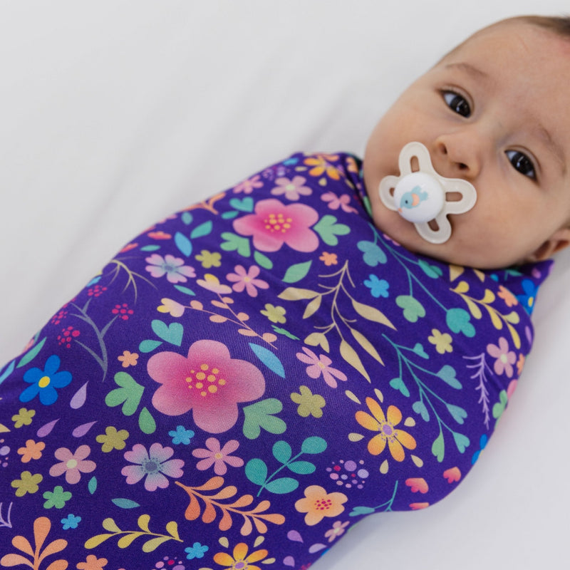 Orchid Gardens Swaddle - Bam & Stitch