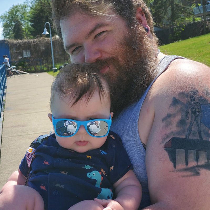Zack Baby Sunglasses – Sky Blue by ro•sham•bo eyewear