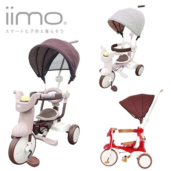 3-in-1 Foldable Tricycle with Canopy – Toddler Ride-On by iimo USA