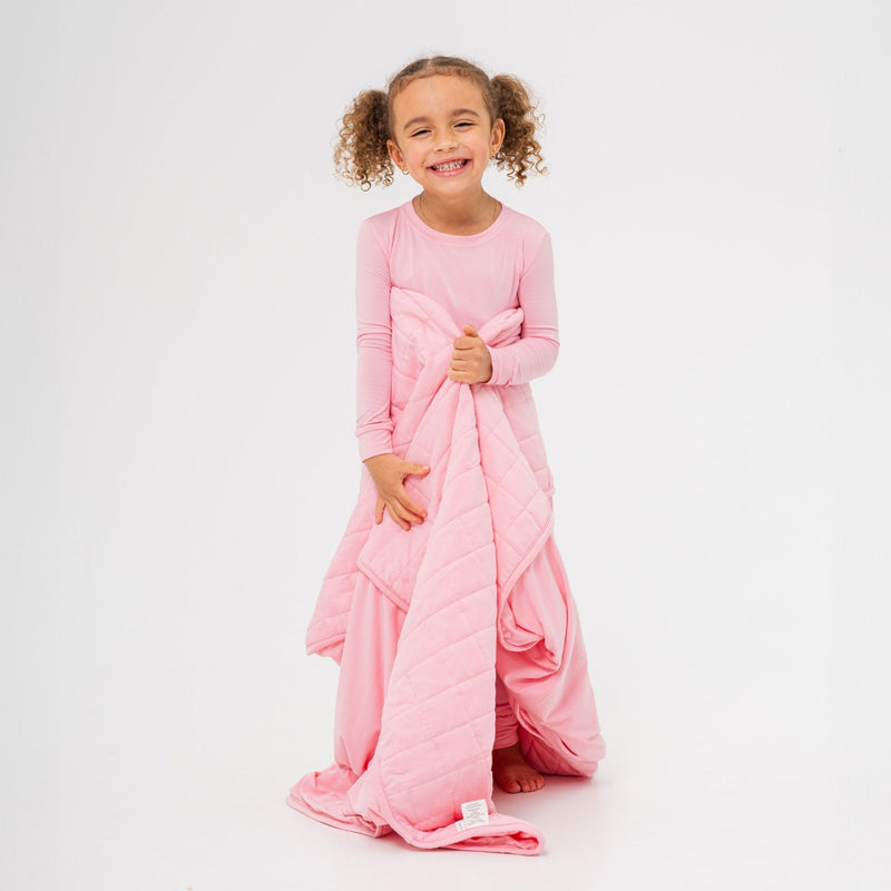 Pink Blossom Blanket - Bam & Stitch