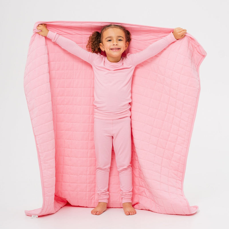 Pink Blossom Blanket - Bam & Stitch