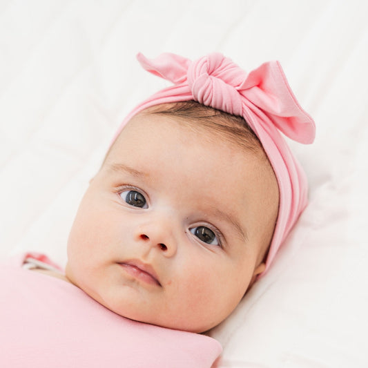 Pink Blossom Bow Headband - Bam & Stitch