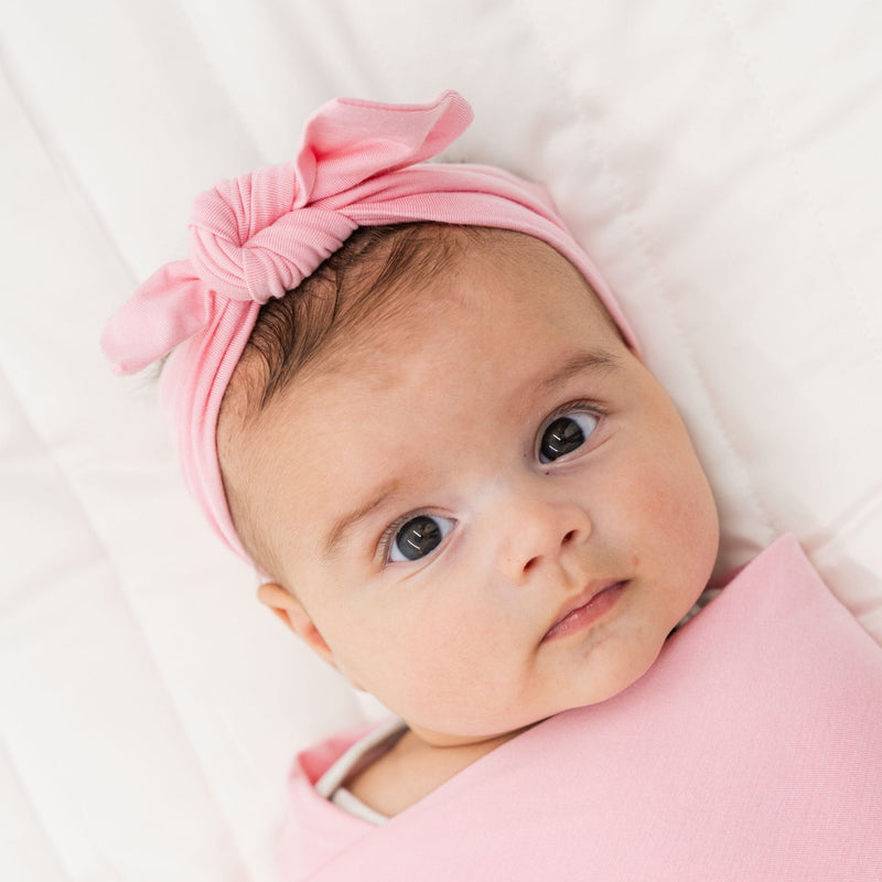 Pink Blossom Bow Headband - Bam & Stitch