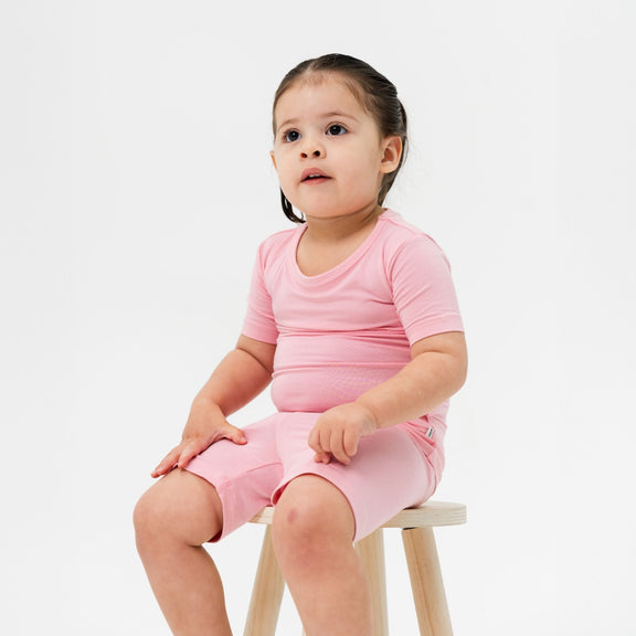 Pink Blossom Short Sleeve Pajamas - Bam & Stitch