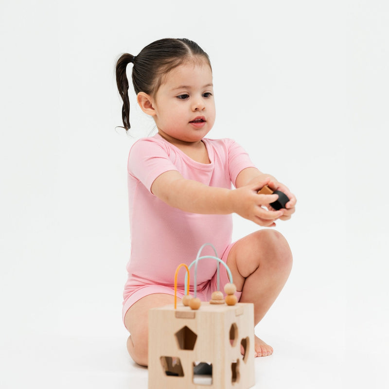 Pink Blossom Short Sleeve Pajamas - Bam & Stitch