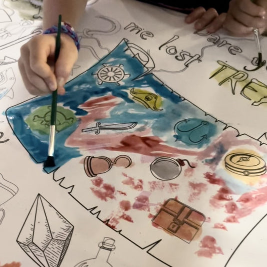 Pirate Coloring Tablecloth