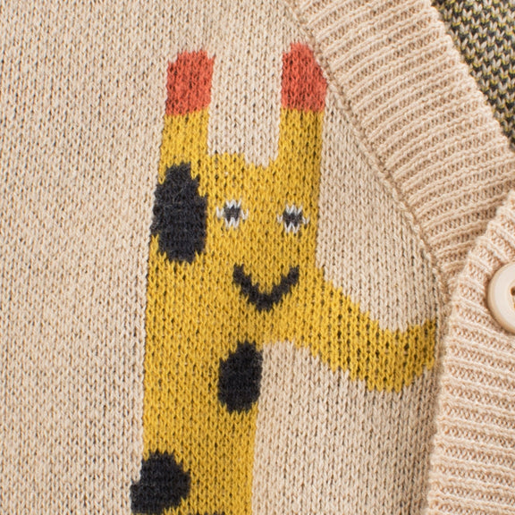 Baby Cartoon Deer Pattern Single Breasted Design V-Neck Cardigan, MyKids-USA®, Baby & Toddler Outerwear, MyKids-USA -  -  -  -  -  -  - 