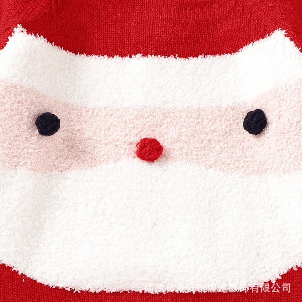 Baby Cartoon Christmas Pattern Long Sleeves Sweater Rompers, MyKids-USA®, Baby One-Pieces, MyKids-USA -  -  -  -  -  -  - 