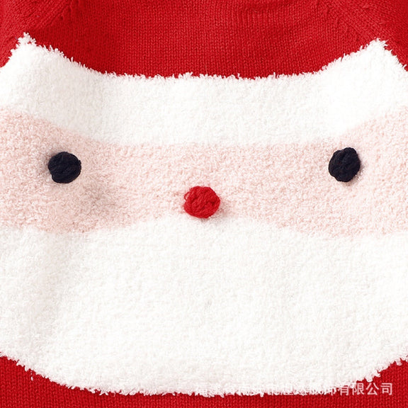 Baby Cartoon Christmas Pattern Long Sleeves Sweater Rompers, MyKids-USA®, Baby One-Pieces, MyKids-USA -  -  -  -  -  -  - 